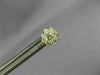 ESTATE .43CT DIAMOND 18KT YELLOW GOLD 3D CLASSIC CLUSTER FLOWER STUD EARRINGS