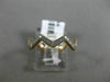 ESTATE .26CT DIAMOND 14KT WHITE & ROSE GOLD 3D ZIG ZAG DIAMOND ETERNITY FUN RING
