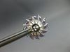 ESTATE LARGE 1.81CT AAA AMETHYST & PINK SOUTH SEA PEARL 14KT WHITE GOLD STUD EARRINGS