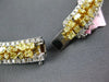LARGE 51.48CT WHITE & FANCY YELLOW DIAMOND 18KT TWO TONE GOLD 3D TENNIS NECKLACE
