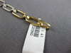 WIDE 1.41CT DIAMOND 14KT 2 TONE GOLD CLASSIC OPEN ELONGATED OVAL TENNIS BRACELET