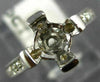 ESTATE WIDE .30CT DIAMOND 14K WHITE GOLD ROUND SEMI MOUNT ENGAGEMENT RING #19868