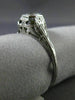 ANTIQUE .20CT OLD MINE DIAMOND 14K WHITE GOLD 3D FILIGREE ENGAGEMENT RING 10181
