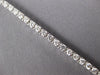 ESTATE 3.02CT DIAMOND 18KT WHITE GOLD 3D CLASSIC ROUND 3MM LOVE TENNIS BRACELET