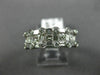 WIDE 1.40CT ROUND PRINCESS & BAGUETTE DIAMOND 14KT WHITE GOLD WEDDING RING #1346