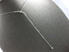 ESTATE LARGE .50CT DIAMOND 18KT WHITE GOLD 3D GRADUATING LARIAT LOVE NECKLACE