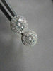 ANTIQUE 1.40CT 3D ROUND DIAMOND FILIGREE 14KT WHITE GOLD EARRINGS ONE OF A KIND!