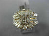 LARGE 1.70CT DIAMOND 18K ROSE GOLD 3D CLUSTER ENGAGEMENT INSERT ANNIVERSARY RING