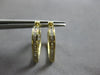 .25CT DIAMOND 14KT YELLOW GOLD 3D MULTI HEART LOVE HOOP HANGING EARRINGS #28211