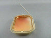 ANTIQUE 14KT YELLOW GOLD HAND CARVED LADY SHELL CAMEO PENDANT PIN & BROOCH #1328