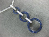 LARGE 2.13CT DIAMOND & SAPPHIRE 18KT WHITE GOLD CIRCLE OF LIFE JOURNEY PENDANT