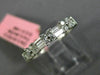 ESTATE .48CT DIAMOND 18KT WHITE GOLD 3D FLOWER ETERNITY WEDDING ANNIVERSARY RING