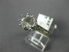ANTIQUE .60CT DIAMOND 14KT WHITE GOLD FILIGREE SEMI MOUNT ENGAGEMENT RING #14833