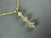 ESTATE .54CT DIAMOND 14KT YELLOW GOLD CLASSIC PAST PRESENT FUTURE PENDANT #16729