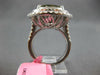 EXTRA LARGE GIA 12.59CT WHITE & GREEN DIAMOND 18KT WHITE GOLD 3D ENGAGEMENT RING