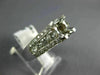 ESTATE WIDE .80CT DIAMOND 14KT WHITE GOLD 3D SEMI MOUNT ENGAGEMENT RING #17694