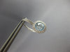 2.32CT DIAMOND & AAA BLUE TOPAZ 14KT WHITE GOLD HALO LEVERBACK HANGING EARRINGS