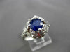 ANTIQUE 1.77CT OLD MINE DIAMOND & AAA SAPPHIRE PLATINUM COCKTAIL RING #11183