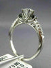 .25CT WHITE & BLACK DIAMONDS 14KT WHITE GOLD PAST PRESENT FUTURE ENGAGEMENT RING