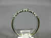 ESTATE .70CT ROUND & BAGUETTE DIAMOND 14KT WHITE GOLD ANNIVERSARY RING #18144