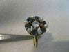ANTIQUE 1.50CT OLD MINE DIAMOND AAA SAPPHIRE & PEARL 14K YELLOW GOLD 3D RING 815
