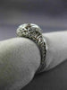 ANTIQUE WIDE .15CT OLD MINE DIAMOND 18KT WHITE GOLD SQUARE ENGAGEMENT RING 26037
