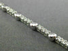 ESTATE LONG 1.87CT ROUND DIAMOND 14KT WHITE GOLD BEADED TENNIS BRACELET #21896