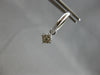 ESTATE .19CT DIAMOND 14KT WHITE GOLD 3D CLASSIC FLOWER HUGGIE HANGING EARRINGS