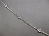 .60CT DIAMOND 14KT WHITE GOLD FLOWER INVISIBLE BY THE YARD LOVE NECKLACE #27664