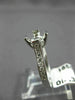 ESTATE WIDE .30CT DIAMOND 14K WHITE GOLD ROUND SEMI MOUNT ENGAGEMENT RING #19868