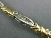 ESTATE 1.20CT BAGUETTE CUT DIAMOND 14KT WHITE & YELLOW GOLD 3D BRACELET #20747