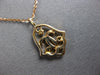 ESTATE .13CT DIAMOND 14KT ROSE GOLD 3D ROUND FILIGREE BELL FUN FLOATING PENDANT