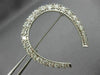 ANTIQUE LARGE 1.67CT DIAMOND PLATINUM 3D PAVE LUCKY HORSESHOE PIN BROOCH #21886