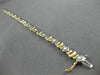 ESTATE .71CT DIAMOND 14KT TWO TONE GOLD 3D BY THE YARD SOLITAIRE BEZEL BRACELET