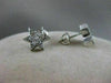 ANTIQUE .50CTW DIAMOND STAR CLUSTER 14K WHITE GOLD POST EARRINGS FG VVS/VS #5272