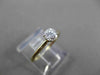 ESTATE .35CT DIAMOND 14KT TWO TONE GOLD CLASSIC SOLITAIRE FRIENDSHIP RING #23778