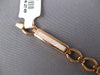 WIDE AAA MOTHER OF PEARL 14KT ROSE GOLD 3D RECTANGULAR & OVAL LINK FUN BRACELET
