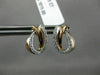 ESTATE .25CT DIAMOND 14KT ROSE GOLD 3D PAVE CLASSIC LOVE KNOT CLIP ON EARRINGS