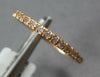 ESTATE .21CT DIAMOND 14KT ROSE GOLD 3D ROUND 2MM CLASSIC FUN LOVE RING