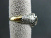 ESTATE LARGE 1.0CT DIAMOND 14K WHITE & YELLOW GOLD HEART FUN RING STUNNING 22372