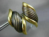ESTATE EXTRA LARGE 18KT YELLOW GOLD LEAF SWIRL ITALIAN DESIGN CLIP ON EARRINGS