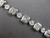 EXTRA LARGE 8.08CT DIAMOND 18KT WHITE GOLD 3D ROUND BAGUETTE & MARQUISE BRACELET