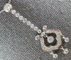 ESTATE LARGE 1.0CT DIAMOND 14KT WHITE GOLD 3D CHANDELIER FLOATING PENDANT #15422