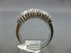 ESTATE WIDE .84CT DIAMOND 18KT WHITE GOLD 3D CLASSIC SIDEWAYS SQUARE FUN RING