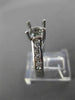 ESTATE .55CT DIAMOND 14KT WHITE GOLD LUCIDA SEMI MOUNT ENGAGEMENT RING #18223