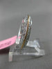 ESTATE 1.77CT DIAMOND 18K WHITE & ROSE GOLD 3D ETERNITY TWO ROW ANNIVERSARY RING