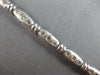 1.80CT DIAMOND 14KT WHITE GOLD PAST PRESENT FUTURE MATTE & SHINY TENNIS BRACELET
