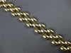 ESTATE EXTRA LONG AAA ONYX 14KT YELLOW GOLD 3D PANTHER TOGGLE BRACELET #27166