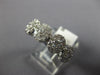 WIDE 1.40CT DIAMOND 14KT WHITE GOLD FLOWER CLUSTER HALO WEDDING ANNIVERSARY RING