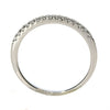 .16CT DIAMOND 18K WHITE GOLD 3D CLASSIC ROUND 2MM SEMI ETERNITY ANNIVERSARY RING